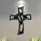 Jesus Cross Hollowed-out Retro - Christian Wall Decal 1