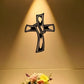 Jesus Cross Hollowed-out Retro - Christian Wall Decal 4