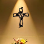 Jesus Cross Hollowed-out Retro - Christian Wall Decal 4