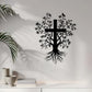Jesus Cross with Tree - Chirsmas Gift - Chirstian Home Decal 4