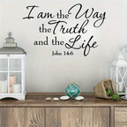John 14:6 I am the Way the truth and the life - Christian Wall Decal 4