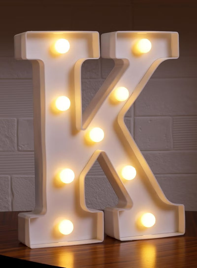 Alphabet LED Letter Lights Light Up Plastic Letters Standing Hanging