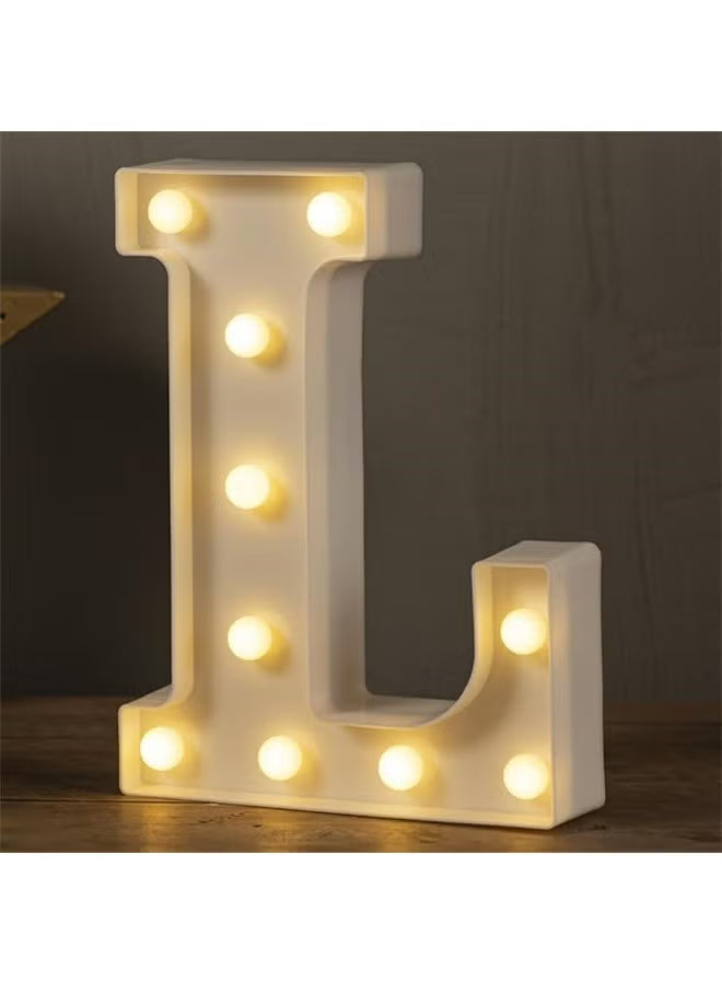 Alphabet LED Letter Lights Light Up Plastic Letters Standing Hanging