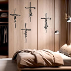 Love, Faith, Family, Hope in Cross Style - Chirsmas Wall Decor 4