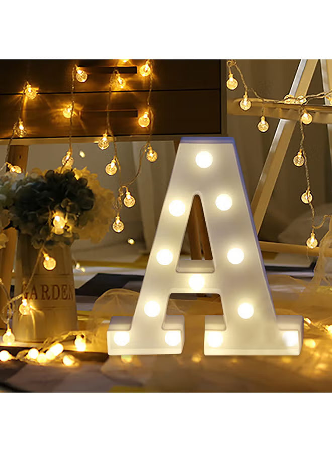 Alphabet LED Letter Lights Light Up Plastic Letters Standing Hanging