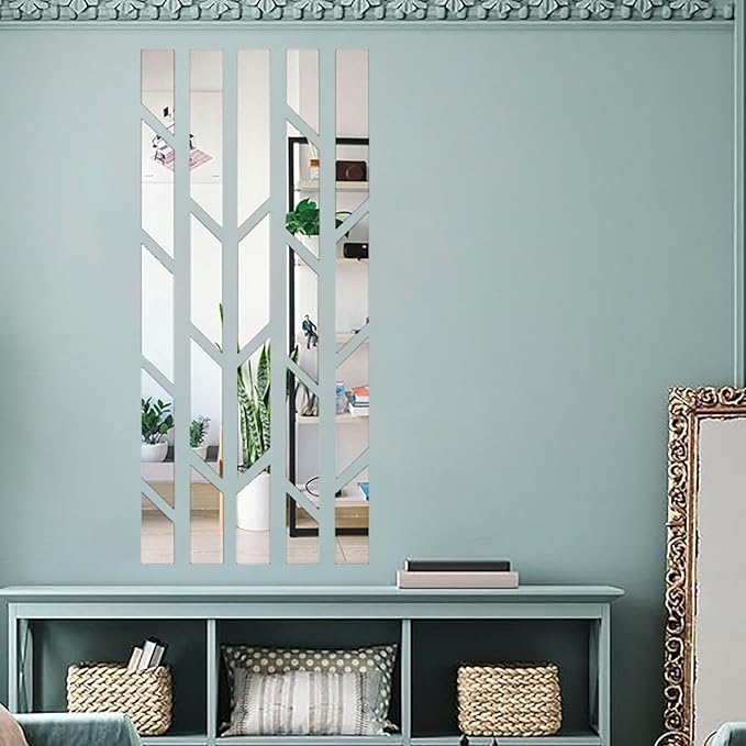Modern Design Acrylic Mirror - Set of 5 - Home Decor Wall Mirror