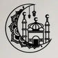 Ramadan Moon And Mosque Acrylic Wall Decor