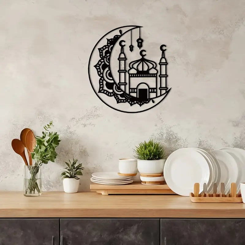 Ramadan Moon And Mosque Acrylic Wall Decor 05