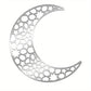 Ramadan Moon Silver Acrylic Wall Art 01