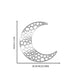 Ramadan Moon Silver Acrylic Wall Art 02