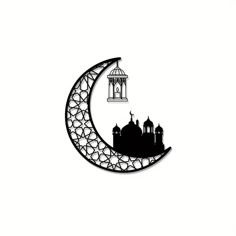 Ramadan Moon with Beautiful Mosque  Acrylic wall Art