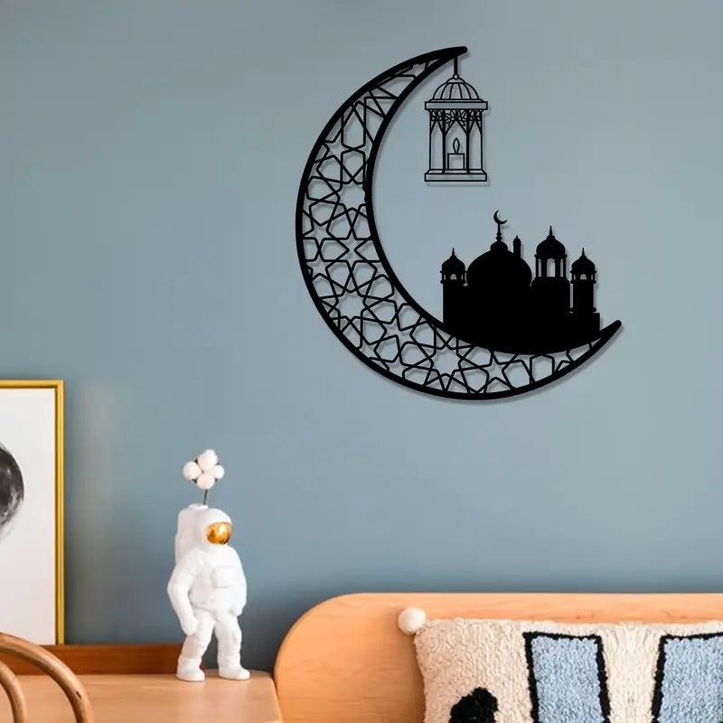 Ramadan Moon with Beautiful Mosque  Acrylic wall Art 02