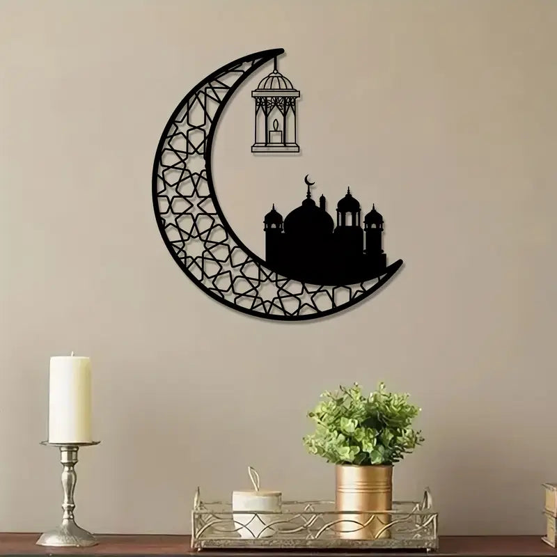 Ramadan Moon with Beautiful Mosque  Acrylic wall Art 03