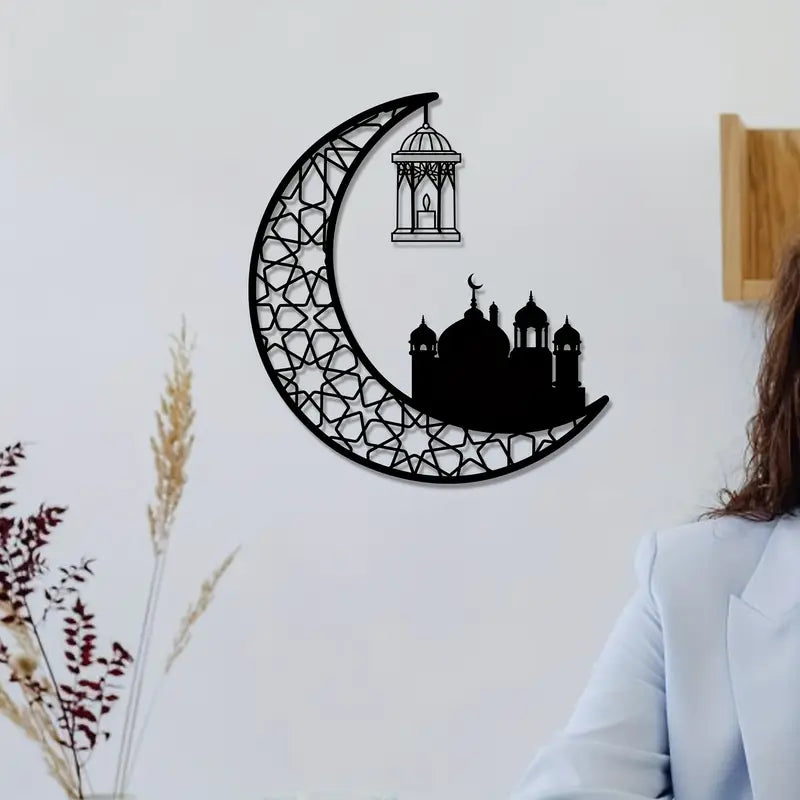 Ramadan Moon with Beautiful Mosque Islamic wall Decor