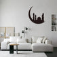 Ramadan Moon with Mosque Acrylic Wall Decor
