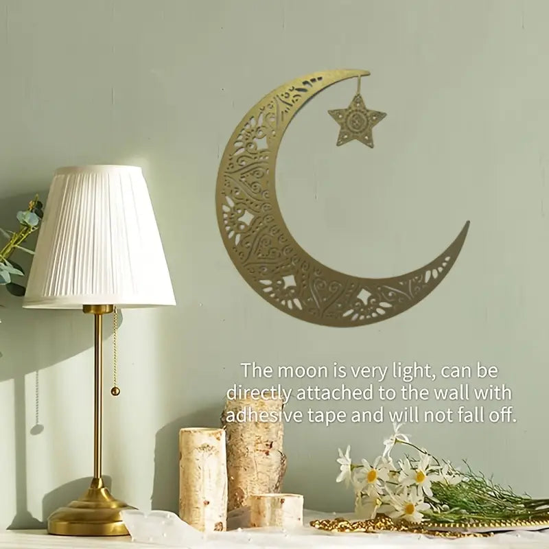 Ramadan Moon with Star Acrylic Wall Art 05