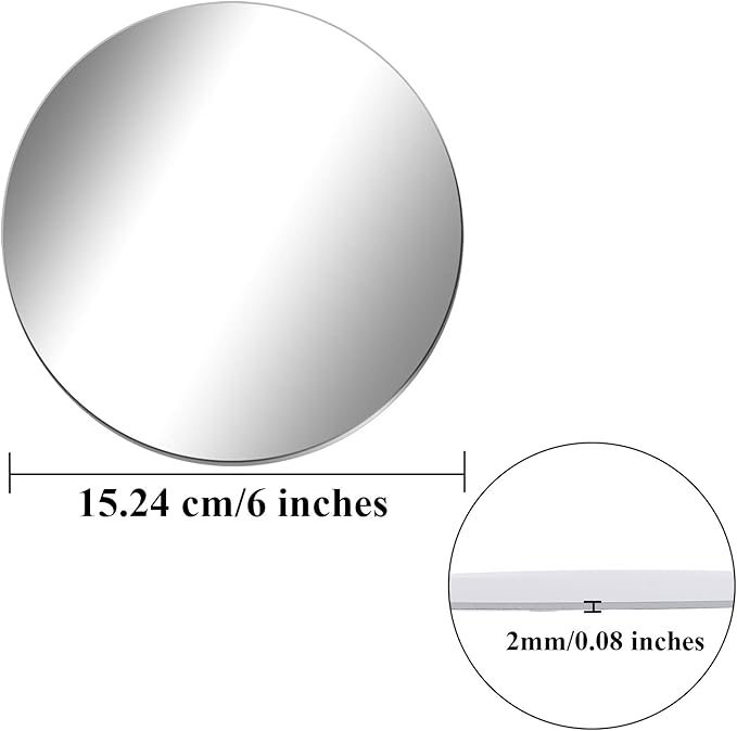 Round Acrylic Mirrors For Decoration - Modern Home Mirrors - House & Office Decal