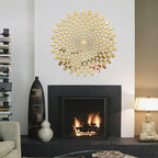 Sun Flower Mirror Wall - Modern Home Wall Decor - Best For Home and Office