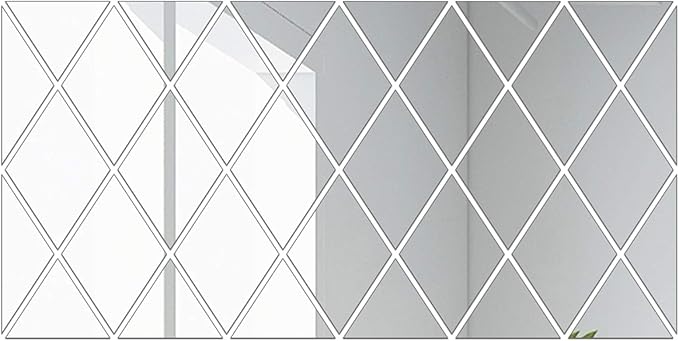 Diamond Mirror Reflective Wall Mirror - Acrylic Mirror For Home Decor | Modern Wall Decal