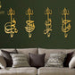 Ya Shafi, Ya Hafeedh, Ya Razzaq, Ya Fattah Wooden Acrylic Wall Art | Islamic Calligraphy Home Decor | Arabic Wall Hanging for Muslim Homes | 9 mm Thickness