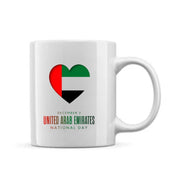 White Sublimation Ceramic Mug with Gift Box – 11 oz Blank Coffee Cup for Printing - Customized UAE National Day
