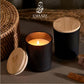 Premium Oud & Vanilla Scented Candle – Handcrafted in Glass Bottle, Long-Lasting Fragrance, Perfect for Relaxation, Home, and Gifts.