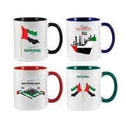 Two Tone Ceramic Mug – Stylish, Durable & Perfect for Hot or Cold Drinks - Customized UAE National Day