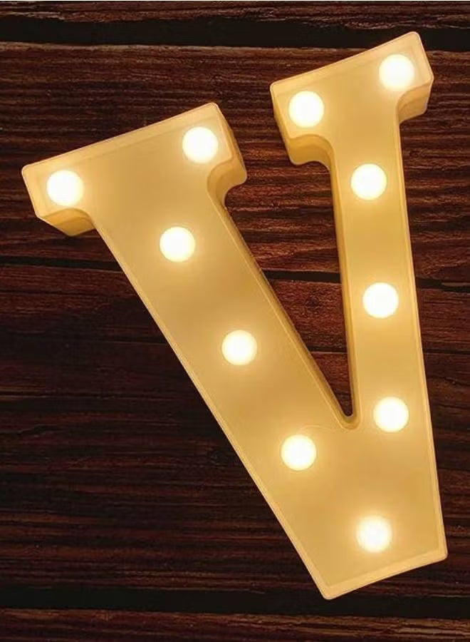 Alphabet LED Letter Lights Light Up Plastic Letters Standing Hanging