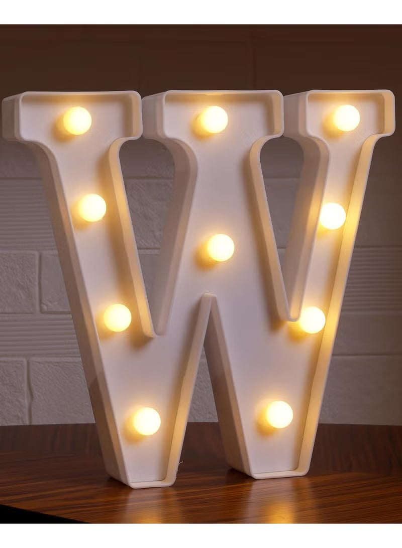 Alphabet LED Letter Lights Light Up Plastic Letters Standing Hanging