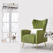 Wavy Wall Mirror - Acrylic Mirror For Home Decor | Modern Wall Decal