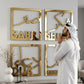 Sabr, Shukr, Dua, Tawakkul Set of Four Acrylic Islamic Wall Art Decor