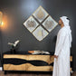 Acrylic Ayatul Kursi, Surah Al Ikhlas, Al Falaq and Al Nas Set Islamic Wall Art
