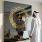 Golden Ayatul Kursi Islamic Wall Art With Black Frame