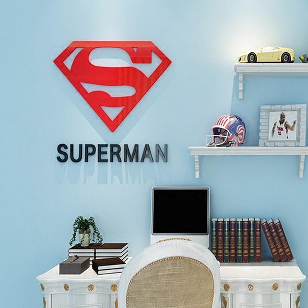 Superman Acrylic Wall Art, Super Hero, Gift Idea