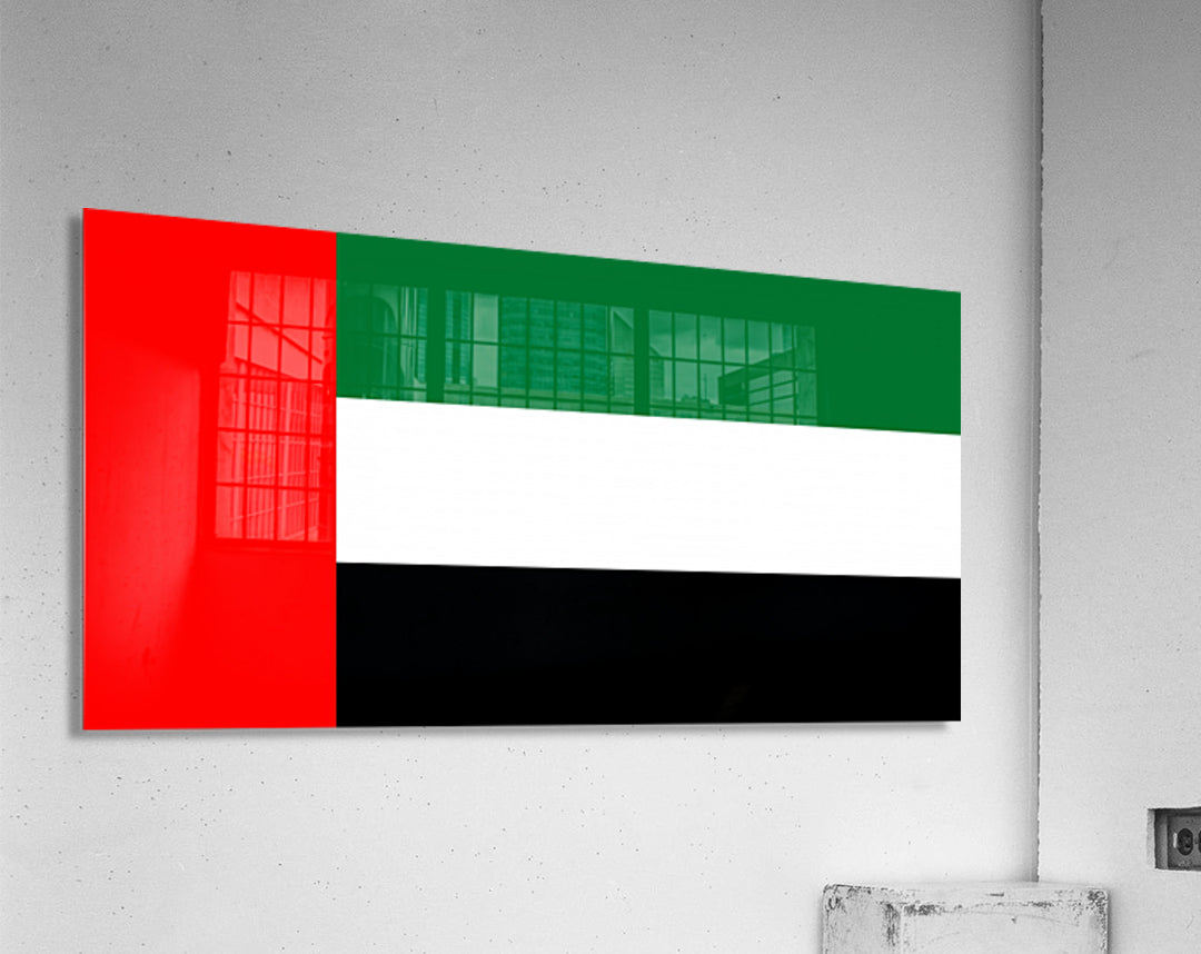 UAE National Day Large Acrylic Wall Flag - Bold, Durable, and Patriotic!