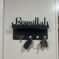 Bismillah Acrylic Wall Key Holder