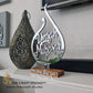Umrah Mubarak Gifts. Contemporary Hand-carved Mirror with Solid Real Oak Stand