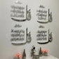 Luxury Set of 4 Quls Surah Al Ikhlas, An-Nas, Al Falaq, Al Kafirun, Acrylic islamic wall art new home decor