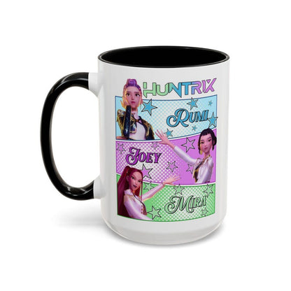 Huntrix Kpop Demon Hunters Inspired Coffee Mug, Rumi Zoey Mira Design, Gift for Kpop Fans Unique Mug, Ceramic Mug, Tea Cup
