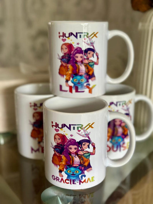 Personalised Novelty K Pop Huntrix Mug, Girl Boy Unisex Gift, K-Pop fans, Demon Hunters Inspired Mug, Birthday Present Gift
