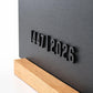 Matte Black Gold Hajj Mubarak Plaque | Arabic Calligraphy Islamic Home Decor