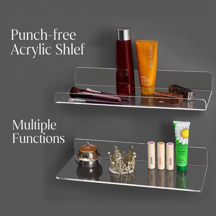 Acrylic shelves  Acylic Holder  Kitchen Organizer  Bookshelf  Hanging Organizer  Bathroom Organizer  Wall Mounted Holder