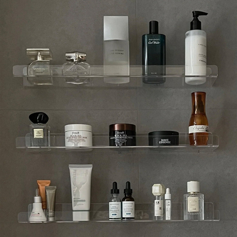 Acrylic shelves  Acylic Holder  Kitchen Organizer  Bookshelf  Hanging Organizer  Bathroom Organizer  Wall Mounted Holder