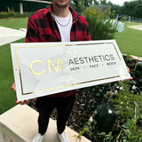 Custom Acrylic Business Logo Sign, Custom Light up Sign