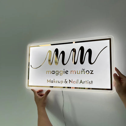 Custom Acrylic Business Logo Sign, Custom Light up Sign