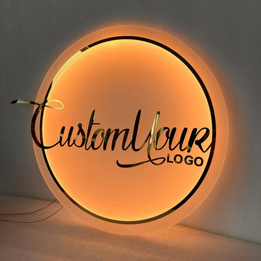 Custom Acrylic Business Logo Sign, Custom Light up Sign