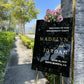 Acrylic Wedding Sign - Wedding Welcome Sign with 3D Gold Mirror Names - Modern Wedding Decor