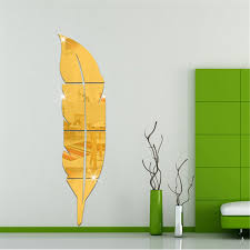 Silver Acrylic Leaf Mirror