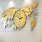 Acrylic 3D World Map Clock | Wall Decoration – Ideal Home & Office Decor,