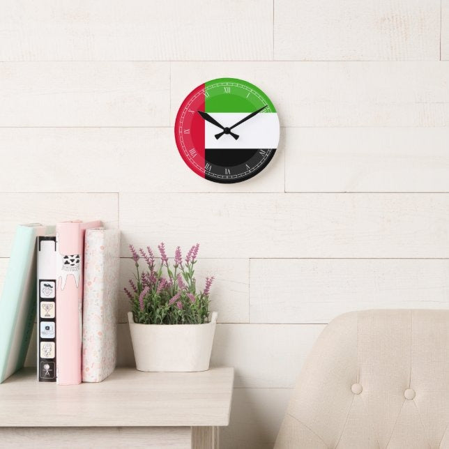 Dubai Round Wall Clock | Minimal White Wall Clock | Modern Home & Office Decor